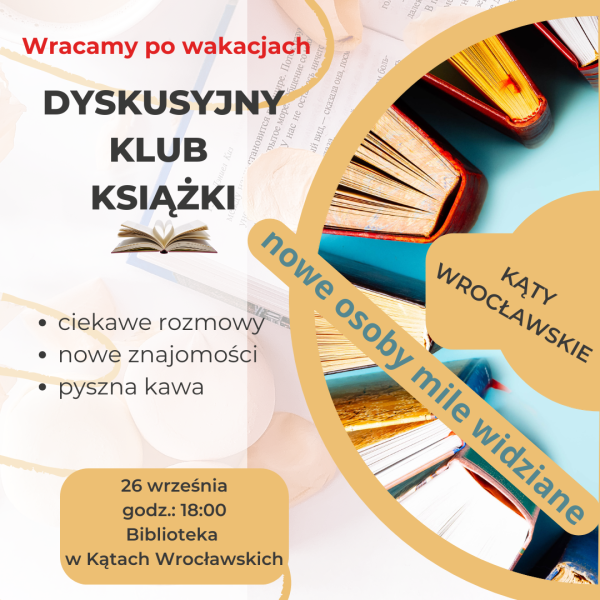 Spotkanie Dyskusyjnego Klubu Książki w Kątach Wrocławskich